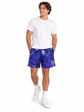 Overtime x SpongeBob SquarePants Mesh Shorts Mens S Purple Nickelodeon